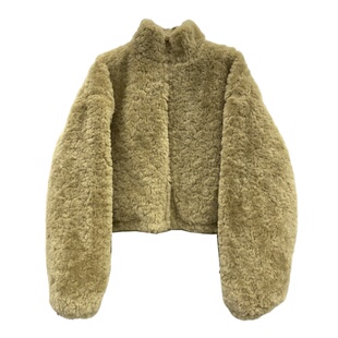 特价冬季新款羊羔毛短款外套宽显瘦百搭立领环保毛毛加厚抽绳棉衣