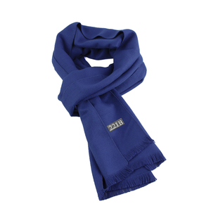 神探夏洛克三季同款围巾卷福夏洛克周边福尔摩斯蓝色围巾侦探围巾