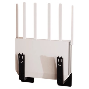 路由器放置架免打孔壁挂式机顶盒固定插排插座遮挡上墙wifi收纳盒