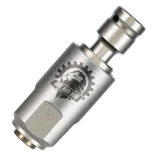 电动扳手转换冲击钻变电锤方柄圆柄两槽转换头通用改装多功能接头