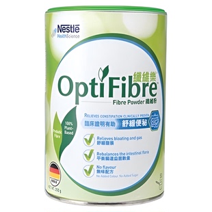 【自营】瑞士雀巢健康科学小绿条optifibre植物膳食纤维粉250g/罐