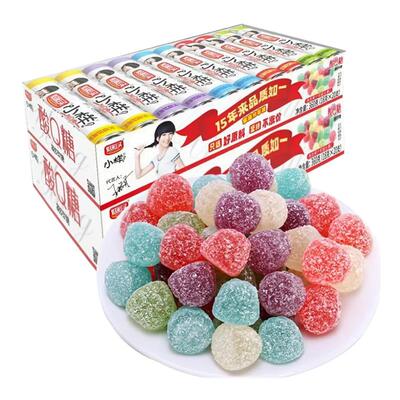 小样酸q糖360g盒装水果汁软糖