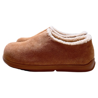 全包跟土豆勃肯鞋女加绒冬懒人鞋