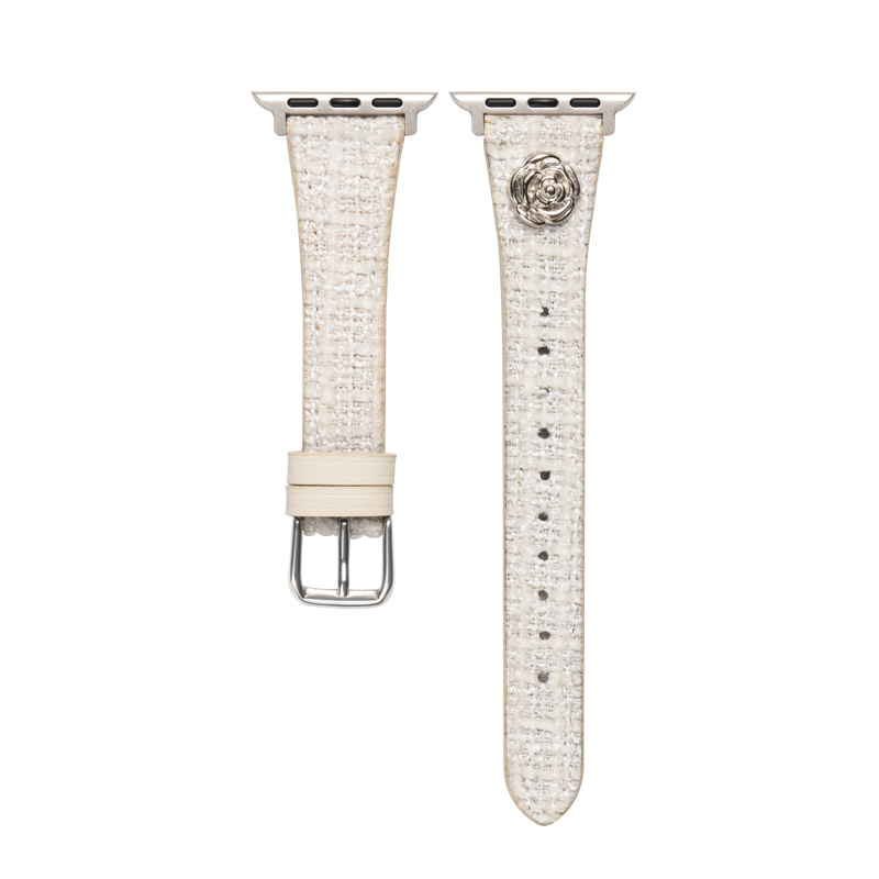 适用iwatch9表带S10苹果S9手表applewatch8真皮S8小众S7可爱7夏天SE女款高级S6运动10编织iphone创意