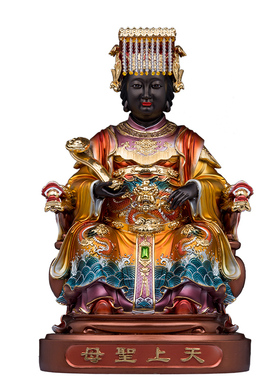 树脂中式客厅妈祖娘娘神像摆件