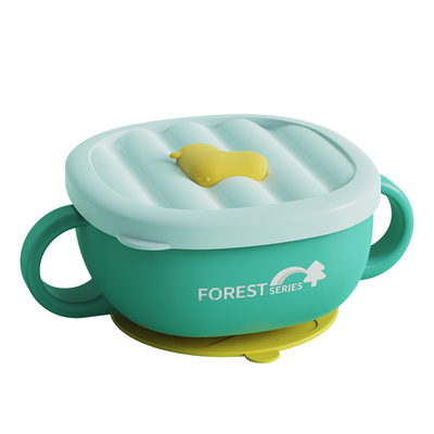 【天猫甄检】皇儿316L防摔辅食碗