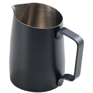 WPM惠家拉花缸专业咖啡拉花杯304不锈钢打奶缸斜口奶泡杯#7尖嘴