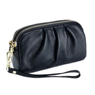 2025新款真皮小手包女双层大容量头层牛皮买菜零钱包放手机手拎包