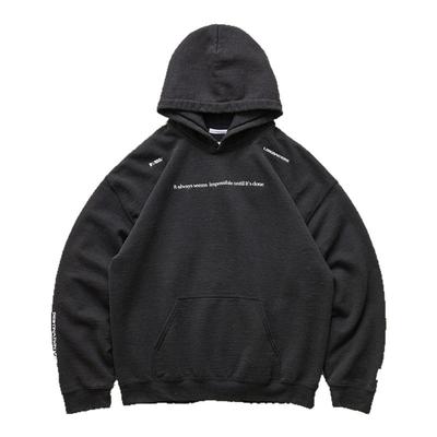 LIBERAIDERS标语贴布连帽卫衣