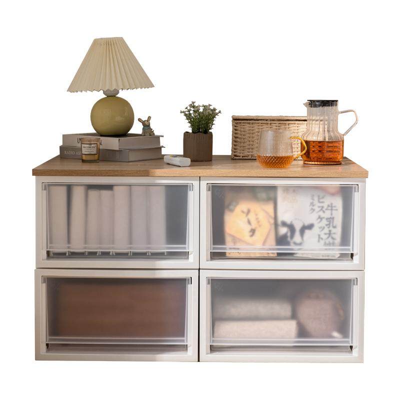 爱丽思抽屉式收纳柜飘窗台面储物箱家用塑料盒加厚衣柜斗柜爱丽丝