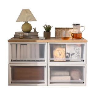 爱丽思抽屉式收纳柜飘窗台面储物箱家用塑料盒加厚衣柜斗柜爱丽丝