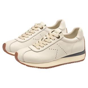 [沈月/热巴]同款接吻猫[摩卡德训]厚底增高休闲鞋复古皮质德训鞋