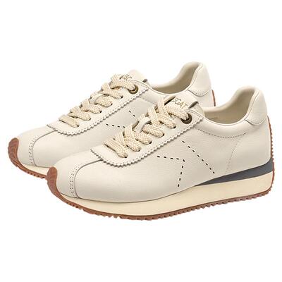 [沈月/热巴]同款接吻猫[摩卡德训]厚底增高休闲鞋复古皮质德训鞋