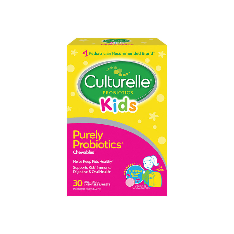 【自营】culturelle康萃乐儿童益生菌咀嚼片 30粒 肠道健康嚼出来