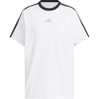 Adidas/阿迪达斯正品2025夏季款女士套头针织透气宽松短袖KB7759