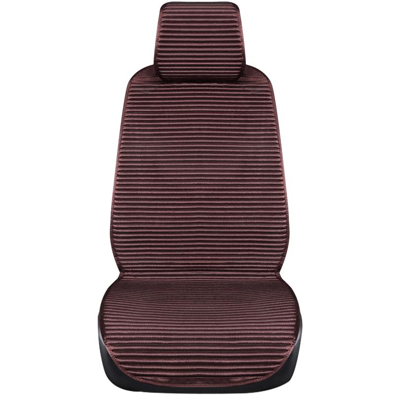 四季通用汽车座套亚麻座垫半包坐垫防滑全包养生荞麦壳冬季座椅套