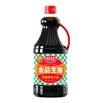 厨邦酱油特级鲜生抽金品酱油黄豆酿造家用炒菜厨房调味商用大瓶