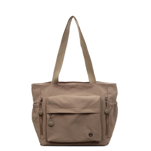 轻便尼龙帆布包包女大容量通勤手提袋百搭休闲学生上课单肩托特包