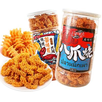 辈儿香八爪烧年货锅巴桶装零食
