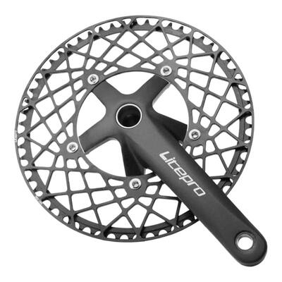 litepro LP单盘片折叠自行车 53t 56t 58t蜘蛛盘BCD130牙盘P8改装