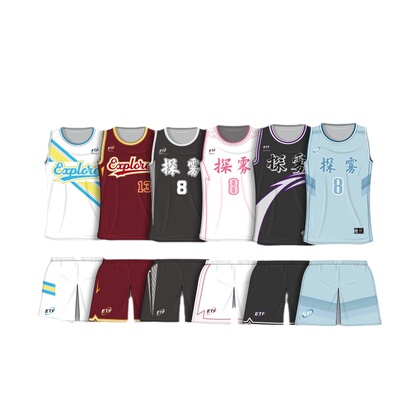 全身印美式团队定制篮球服套装