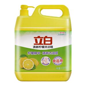 立白柠檬洗洁精商用餐饮家用实惠装家庭装大桶按压式洗涤剂洗碗液