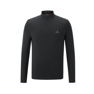 【超轻T】比音勒芬2026春季新款男户外防晒速干半拉链立领长袖T恤