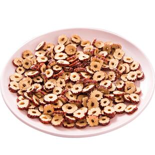 新疆红枣圈500g*2香脆红枣干山妞家无核红枣片泡茶干吃零食干果