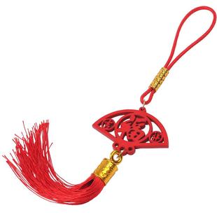 新年幸福平安木牌挂件 福字中国结挂饰春节新年国风场景布置装扮