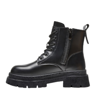 回力马丁靴女款黑色靴子厚底女款