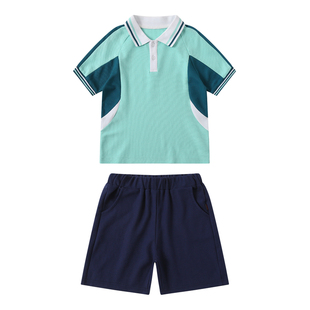 儿童学院风校服套装夏天幼儿园园服薄款男女童中小学生班服两件套