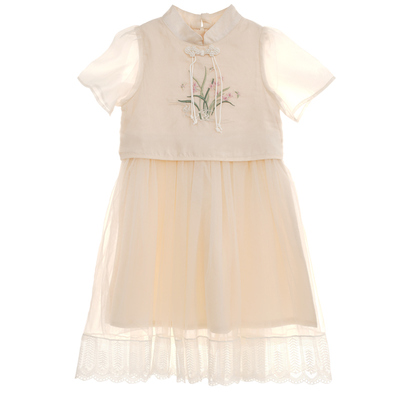 精美刺绣古典韵味连衣裙