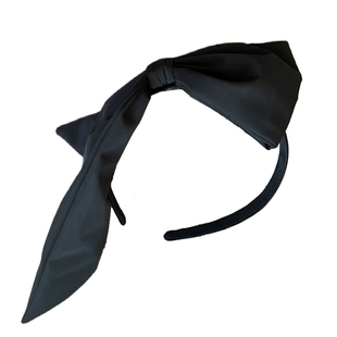 韩国东大门夸张复古不规则黑色大蝴蝶结发箍头箍网红发卡发饰头饰