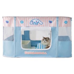 大耳狗联名春夏季四季通用矩形猫产房猫咪多功能猫窝宠物帐篷