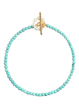 18K金原矿天然绿松石手链