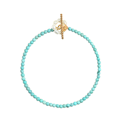 18K金原矿天然绿松石手链