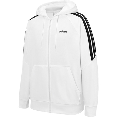 Adidas/阿迪达斯正品春秋款男女连帽宽松经典条纹休闲外套KA2578