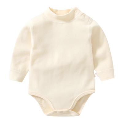 婴儿德绒薄绒中领包屁衣