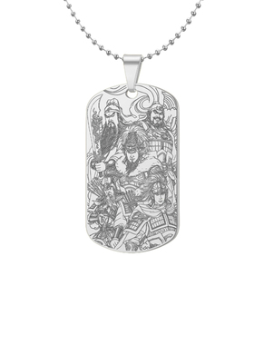 五虎上将吊坠关羽张飞赵云黄忠牌