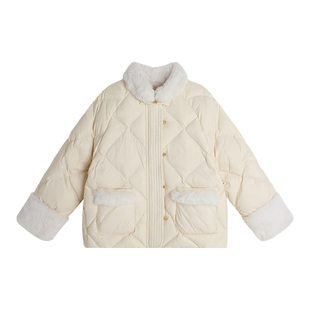 沫沫家童装冬装女童拜年外套2025冬季新款儿童三防保暖年装羽绒服