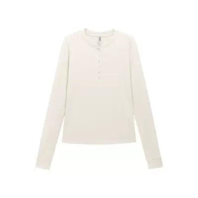 蕉内热皮301+女士亨利领肌底衣