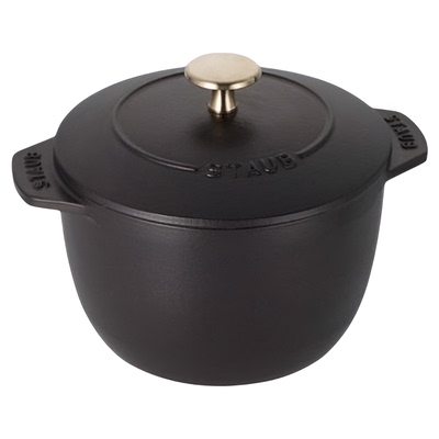 Staub 珐宝珐琅锅单人煮饭锅汤锅煮面煲仔饭家用12cm铸铁