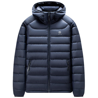 雅鹿冬季加厚高蓬连帽情侣羽绒服