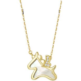 [新年礼物]Fanci范琦云霄独角兽项链女母贝小马年新年本命年礼物