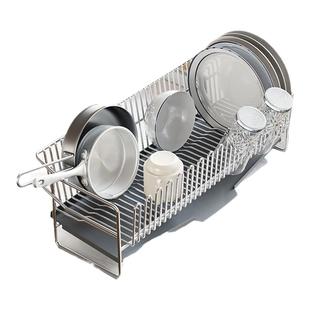 304不锈钢碗架沥水架窄小型厨房水池水槽边晾碗碟盘子收纳置物架