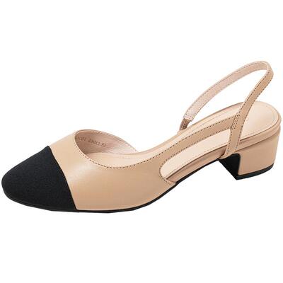 康莉春夏新款小香风包头凉鞋