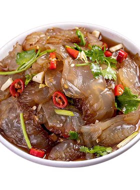 海蜇头开袋即食凉拌大连特产下酒菜特级海蜇头特产美食官方旗舰店
