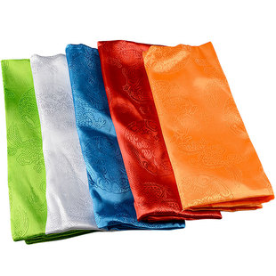 藏村 哈达藏族饰品提花龙凤纹哈达围巾长250cm吉祥五色哈达车挂