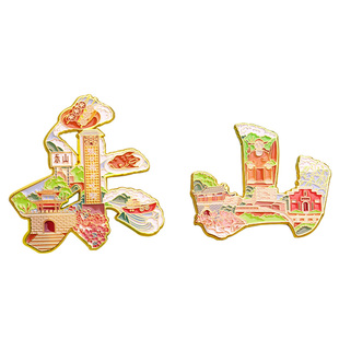 乐山大佛｜乐山创意字绘冰箱贴装饰品文创礼物周边伴手礼