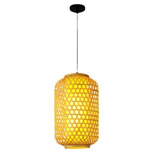 定制竹编灯笼新款2026竹子印字仿古吊灯新中式餐饮店装饰连串装饰